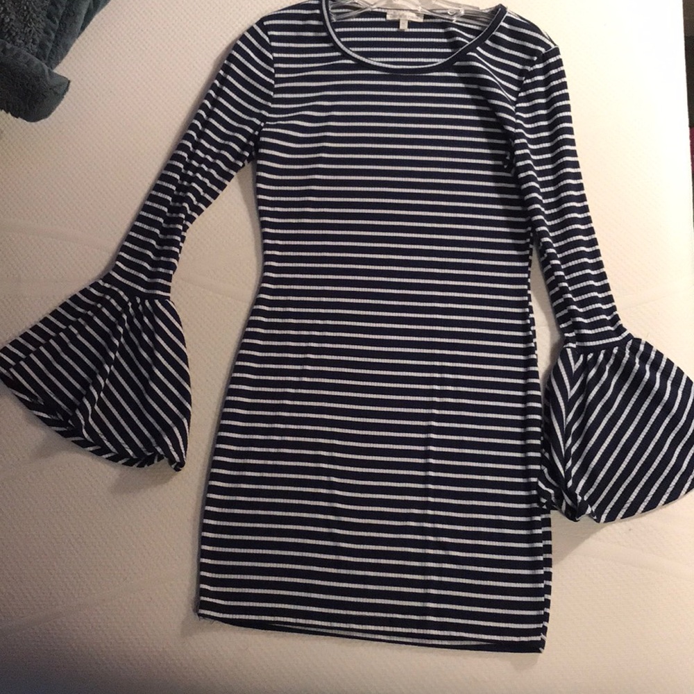 Blue Striped Dress
